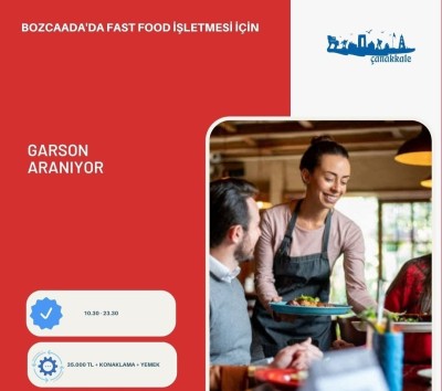 Garson aranıyor.... Mesajınızı instagram hesabımdan iletiniz gokhanbayram.17